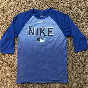 Nike Dri-FIT Blue Gradient Raglan Shirt